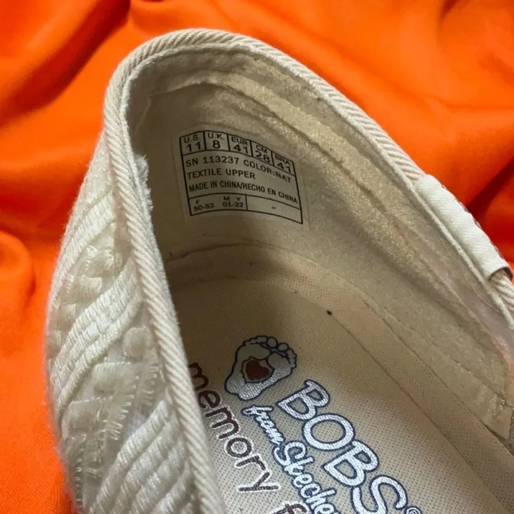 Bobs by Skechers 11 White Lace Mesh Sneakers - NWOT